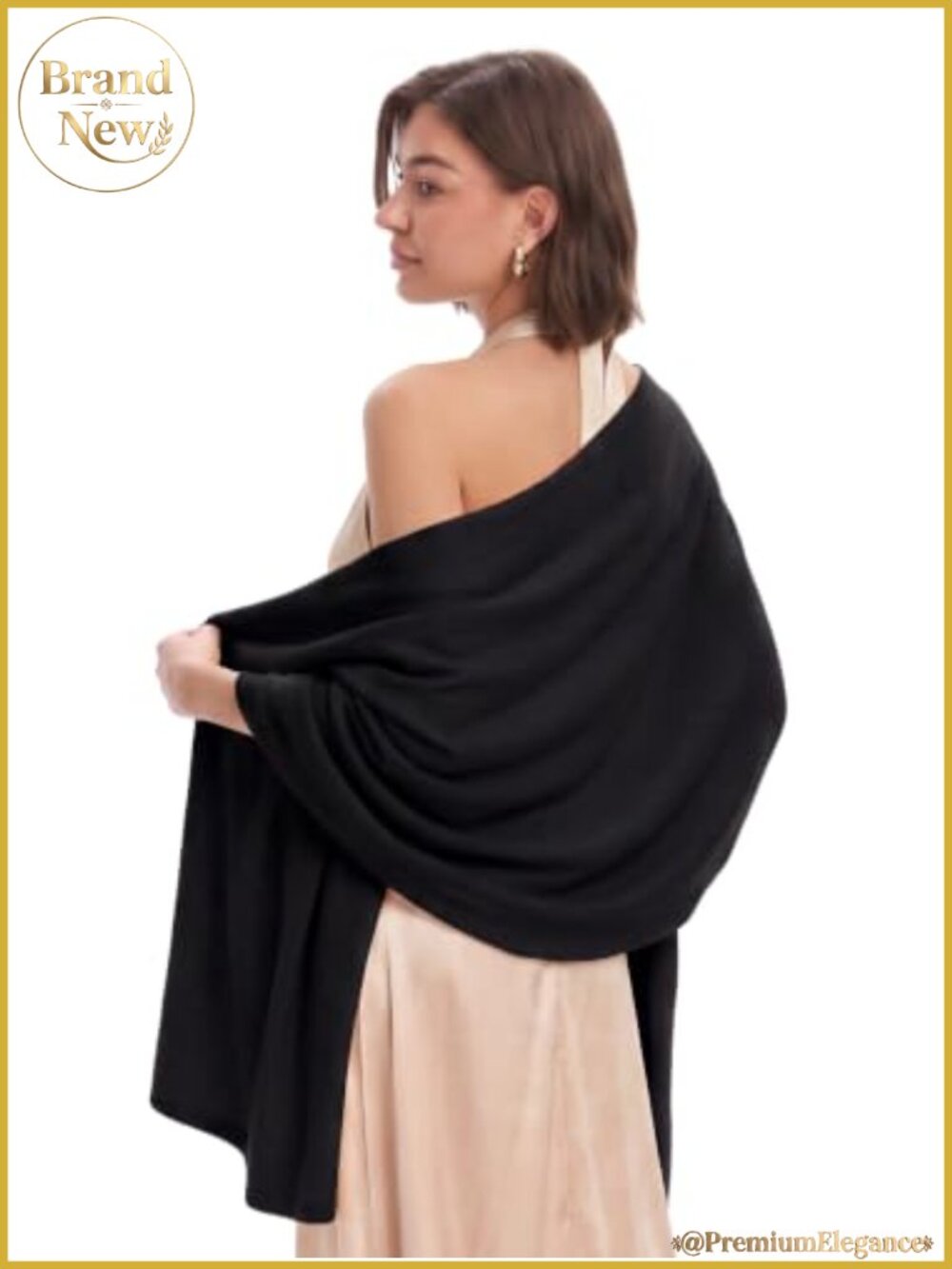 Wool Blend Pashmina Shawl Large Warm Scarf Wrap for Women